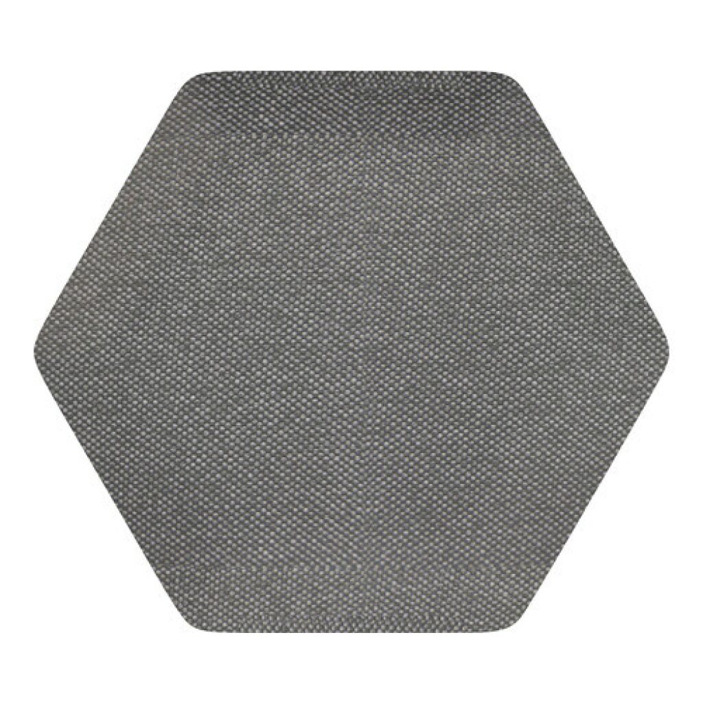 Čalouněný panel nástěnný Hexagon 6x15cm šedá Luna 35