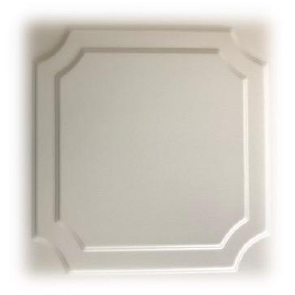 Stropní a stěnový panel struktur bílý - 50x50 cm (v krabici 14 balení = 28m2)