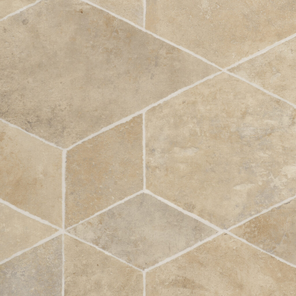 PVC LOFTEX 2173 Origin Cream - béžová dlažba šíře 4 m