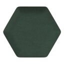 Čalouněný panel nástěnný Hexagon 6x15cm tmavě zelená Riwiera 38
