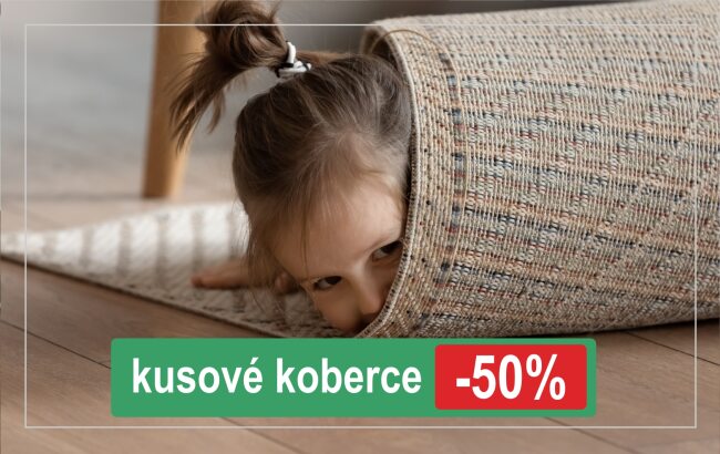 Kusové koberce - 50%
